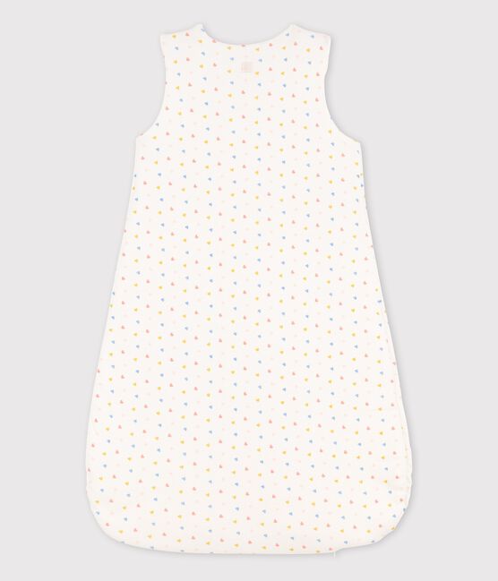 Babyschlafsack aus Bio-Baumwolle weiss MARSHMALLOW/weiss MULTICO