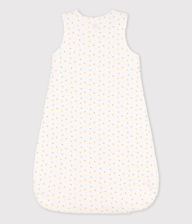 Babyschlafsack aus Bio-Baumwolle weiss/vielfarbig