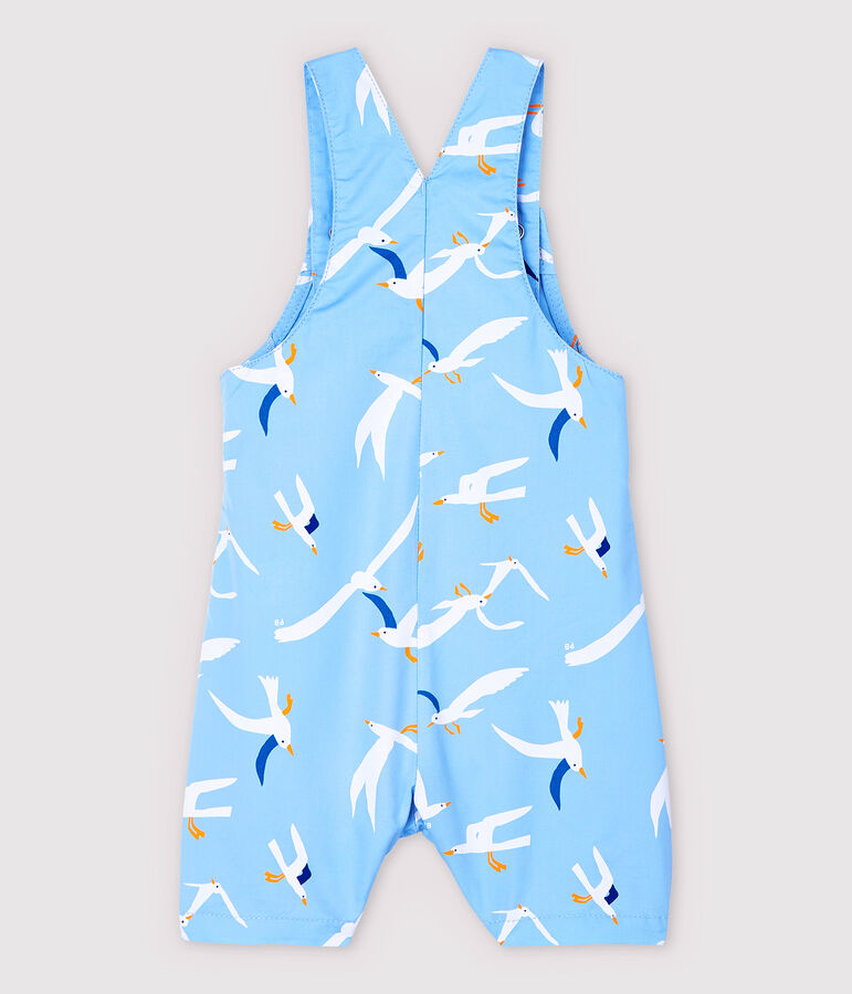 Kurze Baby-Latzhose aus Sergestoff f&uuml;r Jungen blau/vielfarbig