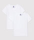 2er-Set kurzärmelige weiße T-Shirts für Mädchen