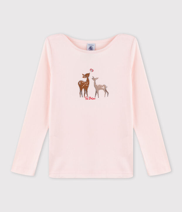Kinder-T-Shirt mit Siebdruck f&uuml;r M&auml;dchen FLEUR