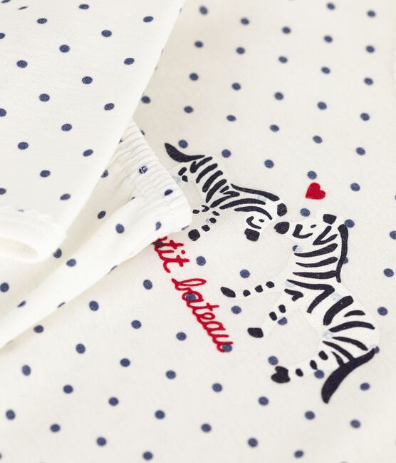 Kinder-Pyjama aus Baumwolle mit Pünktchenmuster blau MARSHMALLOW/ SOIR