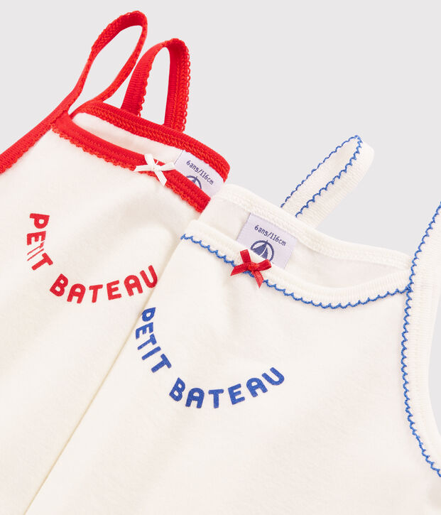 2er-Set 'Made in France' Tr&auml;gerhemden f&uuml;r kleine M&auml;dchen vielfarbig