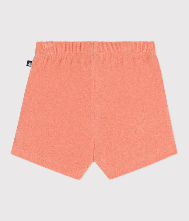 Baby-Shorts aus Baumwoll-Frottee orange