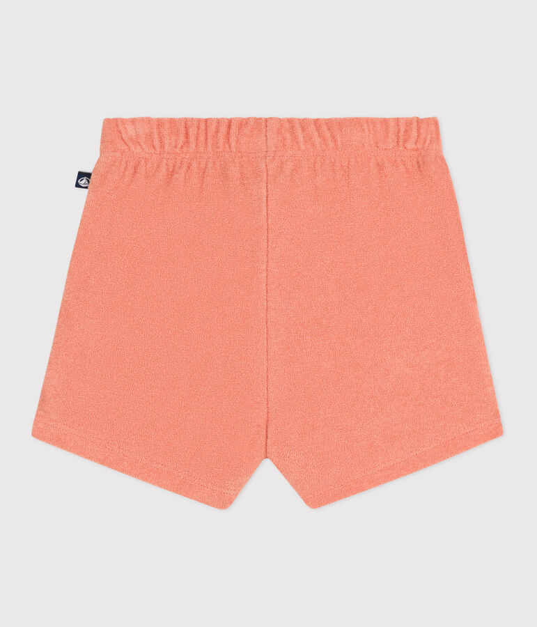 Baby-Shorts aus Baumwoll-Frottee orange