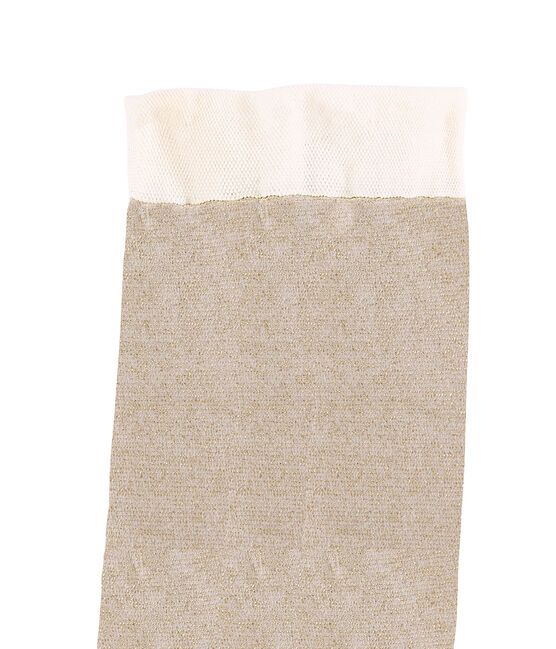 Mädchen Strumpfhose aus Mikrofaser weiss MARSHMALLOW/gelb DORE