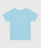 Kurzärmeliges Kinder-T-Shirt aus bedruckter Baumwolle blau AQUATIC