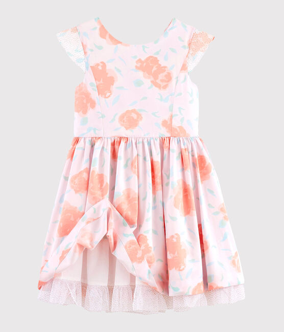 Kinder-Festtagskleid für Mädchen rosa VIENNE/weiss MULTICO