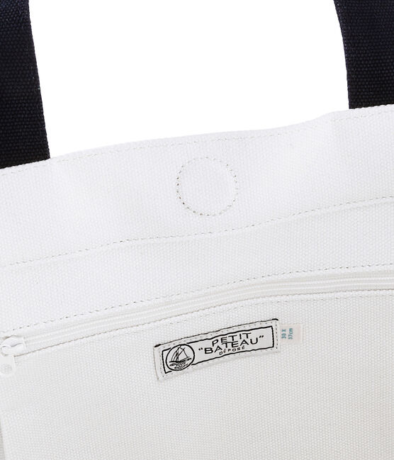 Cabas-Tasche weiss MARSHMALLOW/blau SMOKING