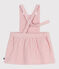 Baby-Kleid aus Fein-Cord mit Blumenstickerei am Bund rosa JOLI