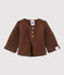 Unisex-Baby-Cardigan aus Wolle/Baumwolle braun BROWN