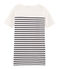 Kurzärmeliges kleid damen weiss MARSHMALLOW/blau SMOKING