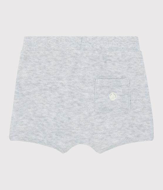 Baby-Shorts aus Bouclé-Frottee für Jungen grau POUSSIERE CHINE
