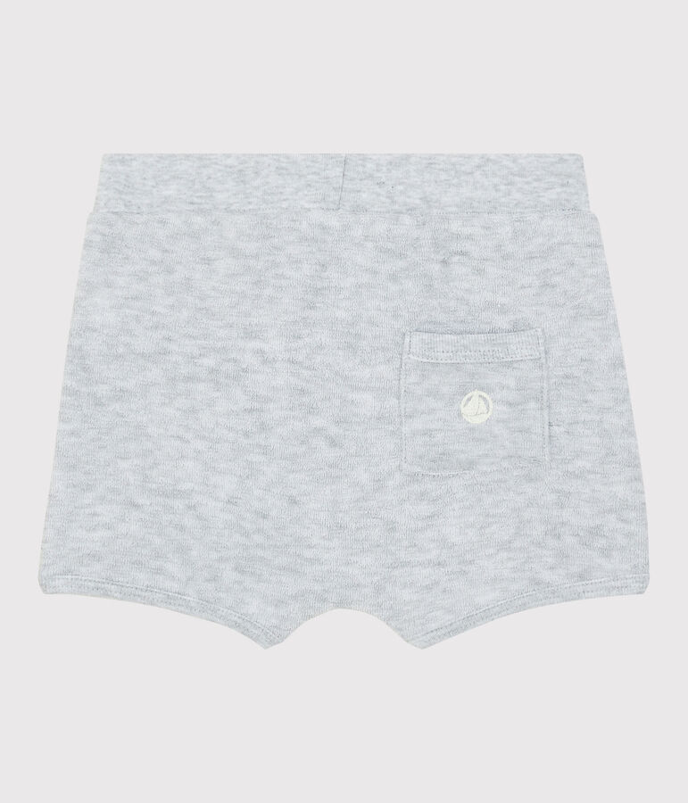 Baby-Shorts aus Boucl&eacute;-Frottee f&uuml;r Jungen grau