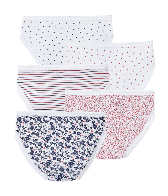 Mädchen-Slips im 5er-Set weiss LOT