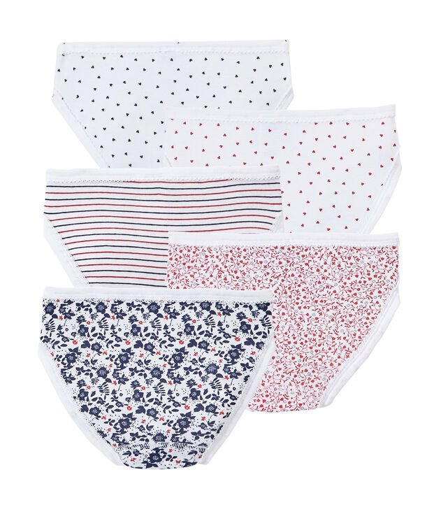 M&auml;dchen-Slips im 5er-Set weiss