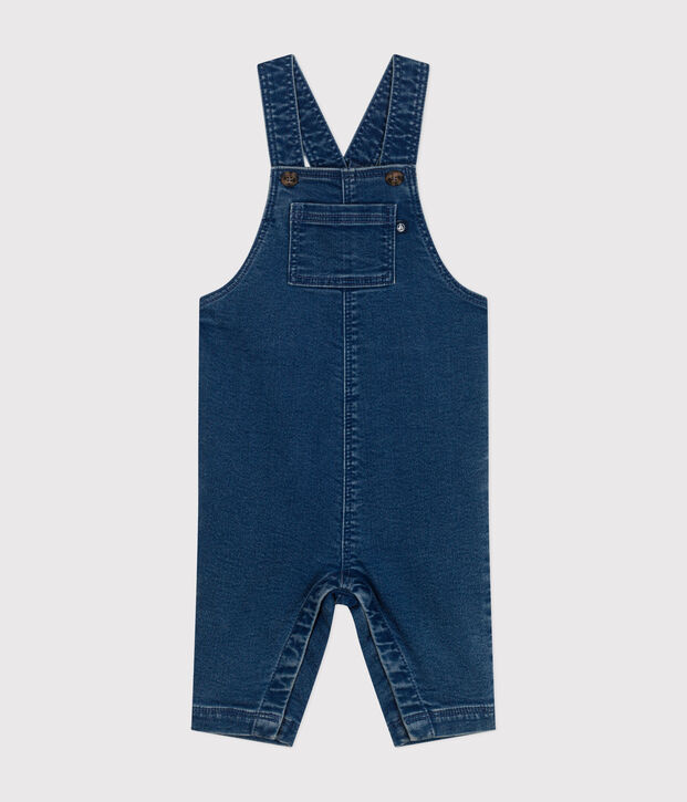 Lange Baby-Latzhose aus Denim blau