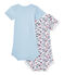 Baby-Jungen-Kurzarmbodys im 2er-Set weiss LOT