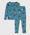 Kinderpyjama aus Baumwolle mit Snowboard-Motiv POLOCHON/ MULTICO