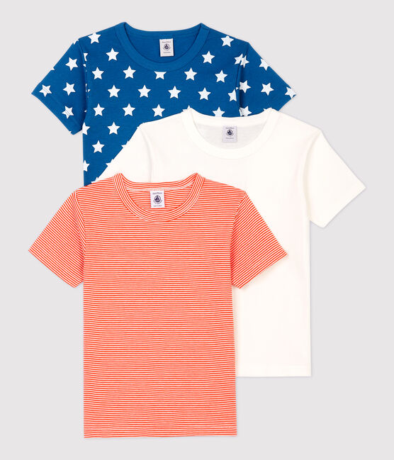 3er-Set kurzärmelige T-Shirts aus Bio-Baumwolle mit Sternen-Motiv für Jungen variante 1