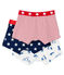Set mit 3 gemusterten Boxershorts für kleine Jungen variante 1