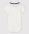 Kurzärmeliger Baby-Body aus Baumwolle mit Polokragen für Jungen weiss MARSHMALLOW