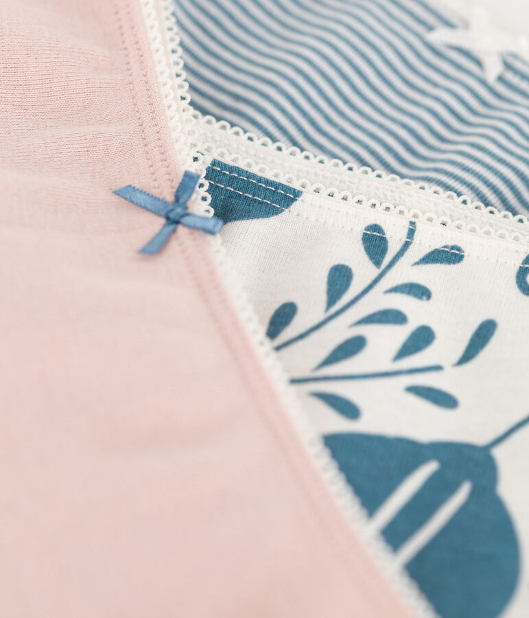 3er-Set gebl&uuml;mte Shortys aus Baumwolle f&uuml;r M&auml;dchen vielfarbig