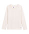 Mädchen Langarmshirt mit Milleraies Ringelstreifen weiss MARSHMALLOW/rosa COPPER