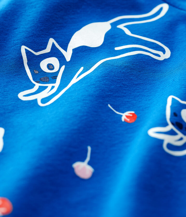 Baby-T-Shirt aus Baumwolle. blau