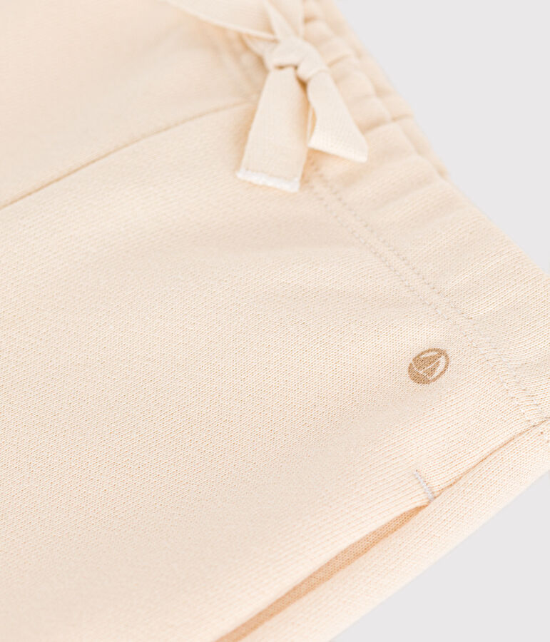Baby-Hose aus Molton naturfarben