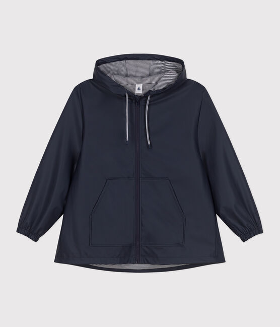 Damen-Regenjacke mit Kapuze blau SMOKING