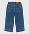 Umweltfreundliche Kinderhose aus Baumwolle für Mädchen blau DENIM BLEU