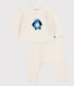 2-teiliges Baby-Set aus Wollstrick mit Pinguin-Motiv