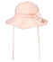 Gestreifter baby-hut mädchen weiss MARSHMALLOW/rosa ROSAKO