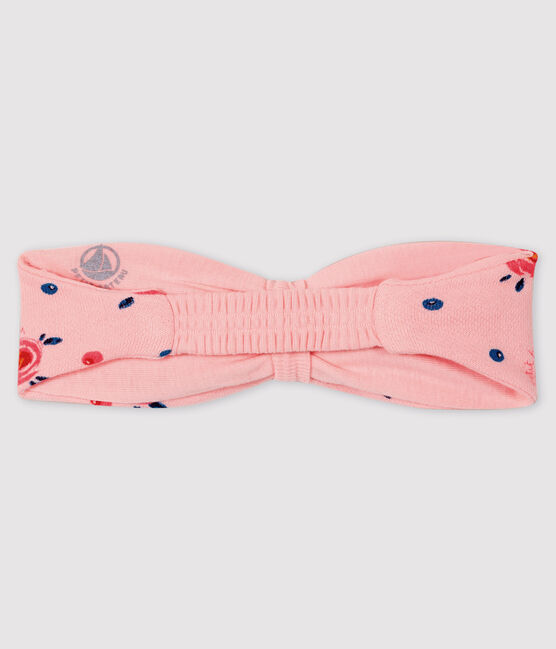 Baby-Haarband mit Schleife für Mädchen rosa MINOIS/weiss MULTICO