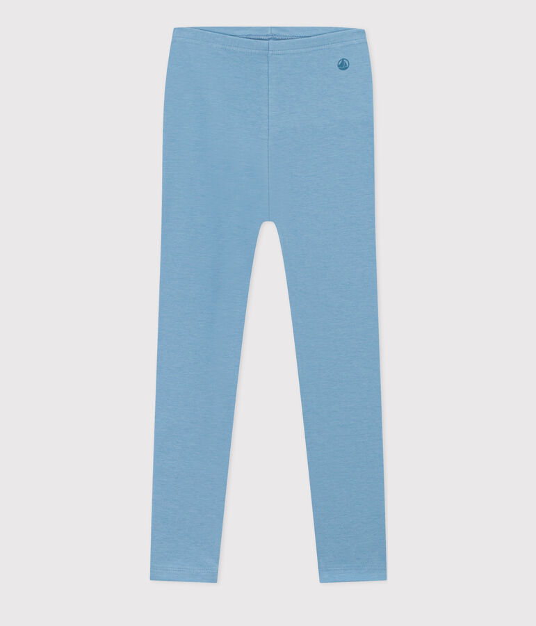 Kinder-Leggings aus Jersey-Elastan f&uuml;r M&auml;dchen blau