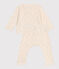 2-teiliges Baby-Set aus Baumwolle weiss AVALANCHE/ MULTICO
