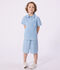 Kinder-Bermudashorts aus einfarbiger Baumwolle blau