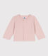 Baby-Cardigan aus einfarbigem Doppeljersey