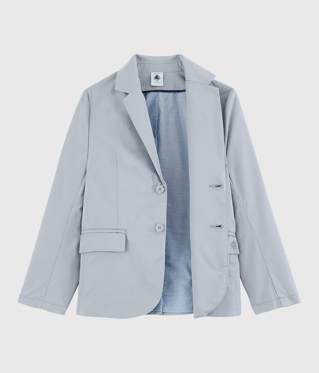 Kinderjacke aus Sergestoff f&uuml;r Jungen grau