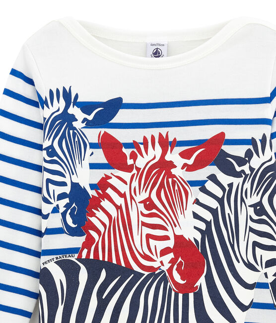Kreative Kinder Jungen Marinière weiss MARSHMALLOW/blau PERSE