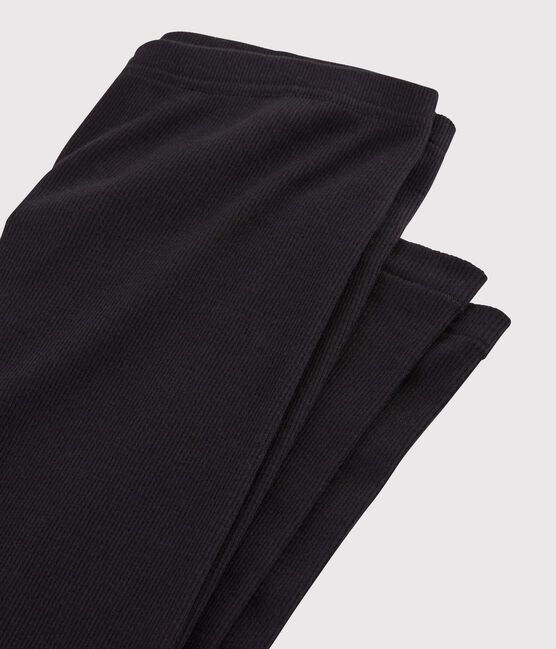 Legging Dames van wol en katoen schwarz NOIR