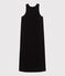 Damen Tanktop-Kleid in Midilänge aus Baumwolle schwarz BLACK