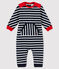 Langer Baby-Overall für Jungen blau SMOKING/weiss MARSHMALLOW