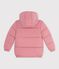 Einfarbige Kinder-Winterjacke rosa