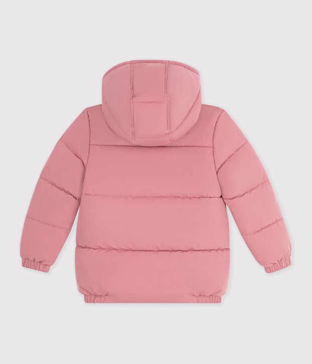 Einfarbige Kinder-Winterjacke rosa