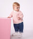 Lang&auml;rmeliges Baby T-Shirt aus Baumwolle mit Streifen.