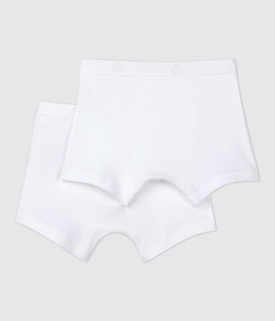 2er-Set weiße Boxershorts für Jungen variante 1