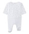 Unisex-Baby-Overall im Materialmix weiss ECUME/braun SHITAKE