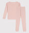 Kinderpyjama aus Baumwolle und Lyocell rosa SALINE